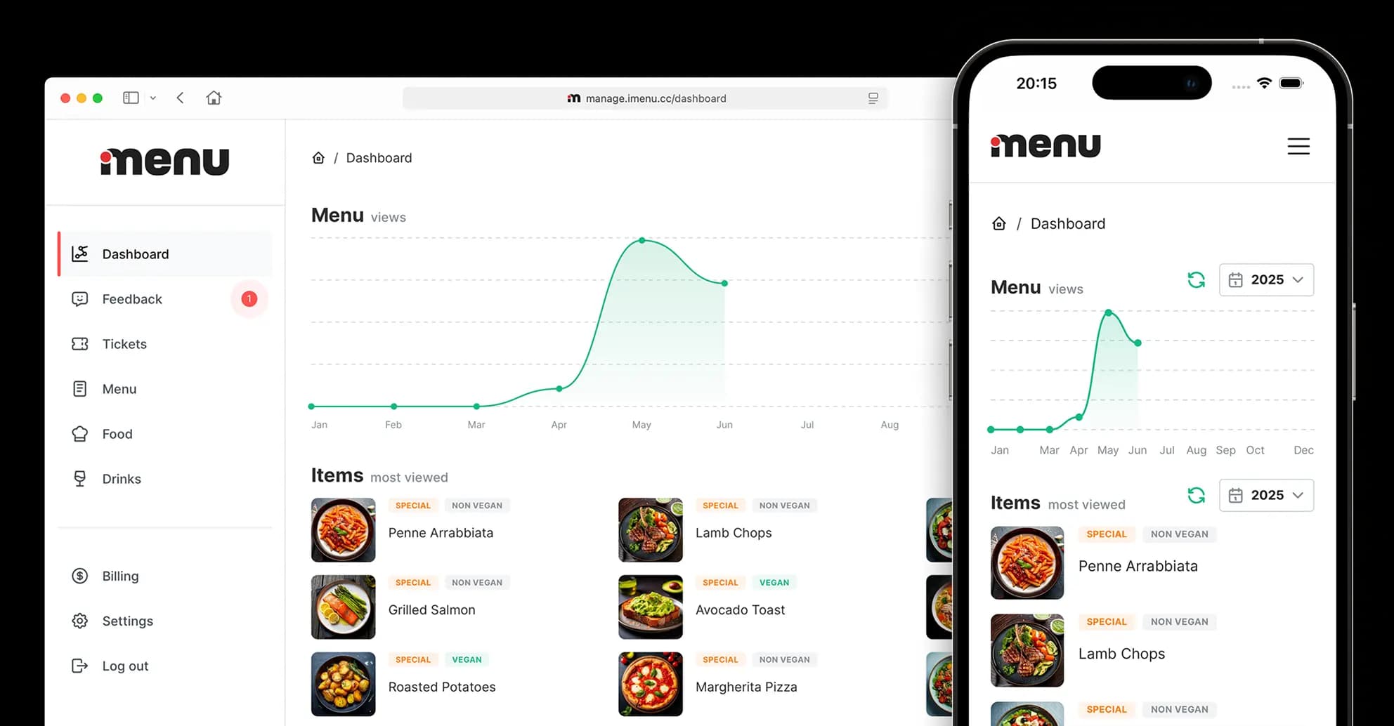 Digital Menu Admin Panel