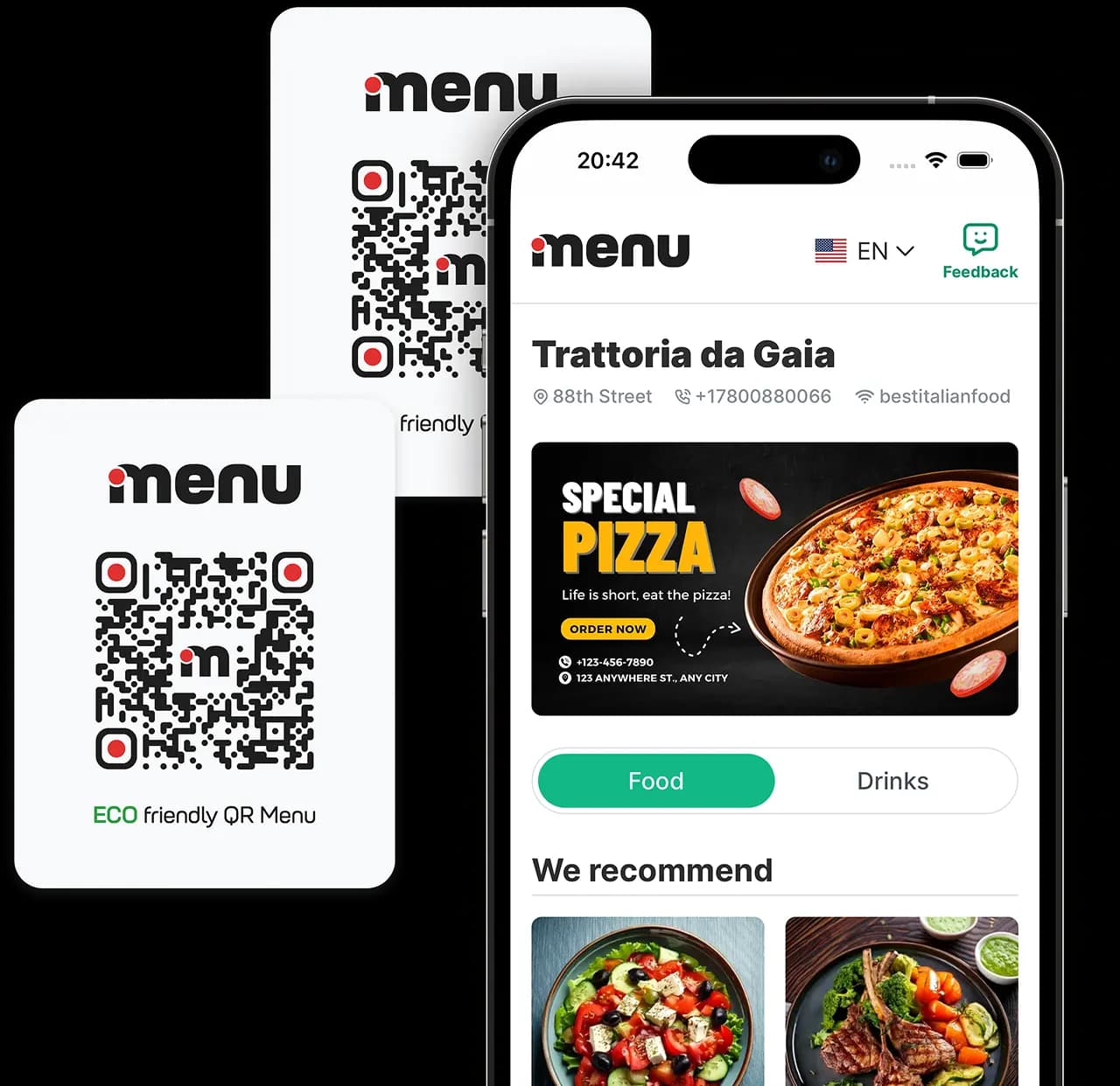 Digital Menu by QR code
