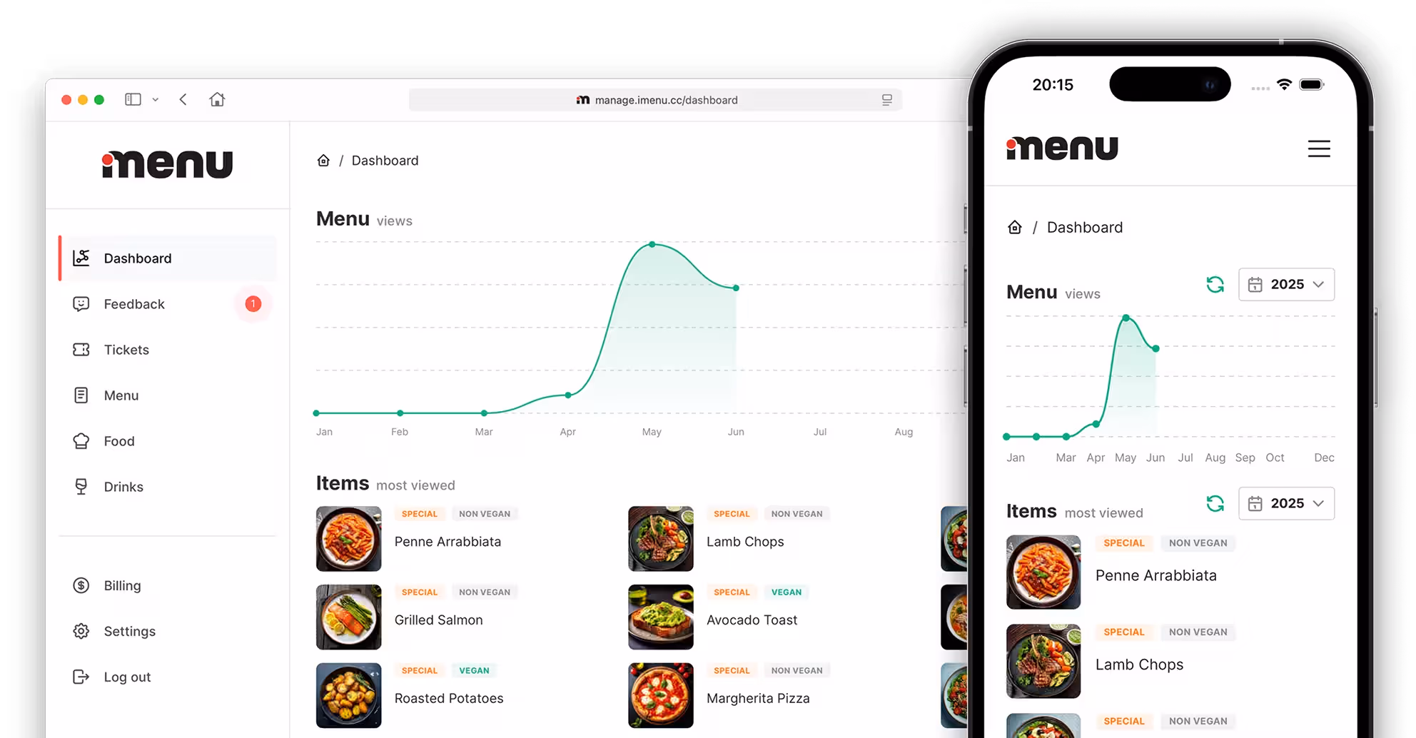 Digital Menu Admin Panel