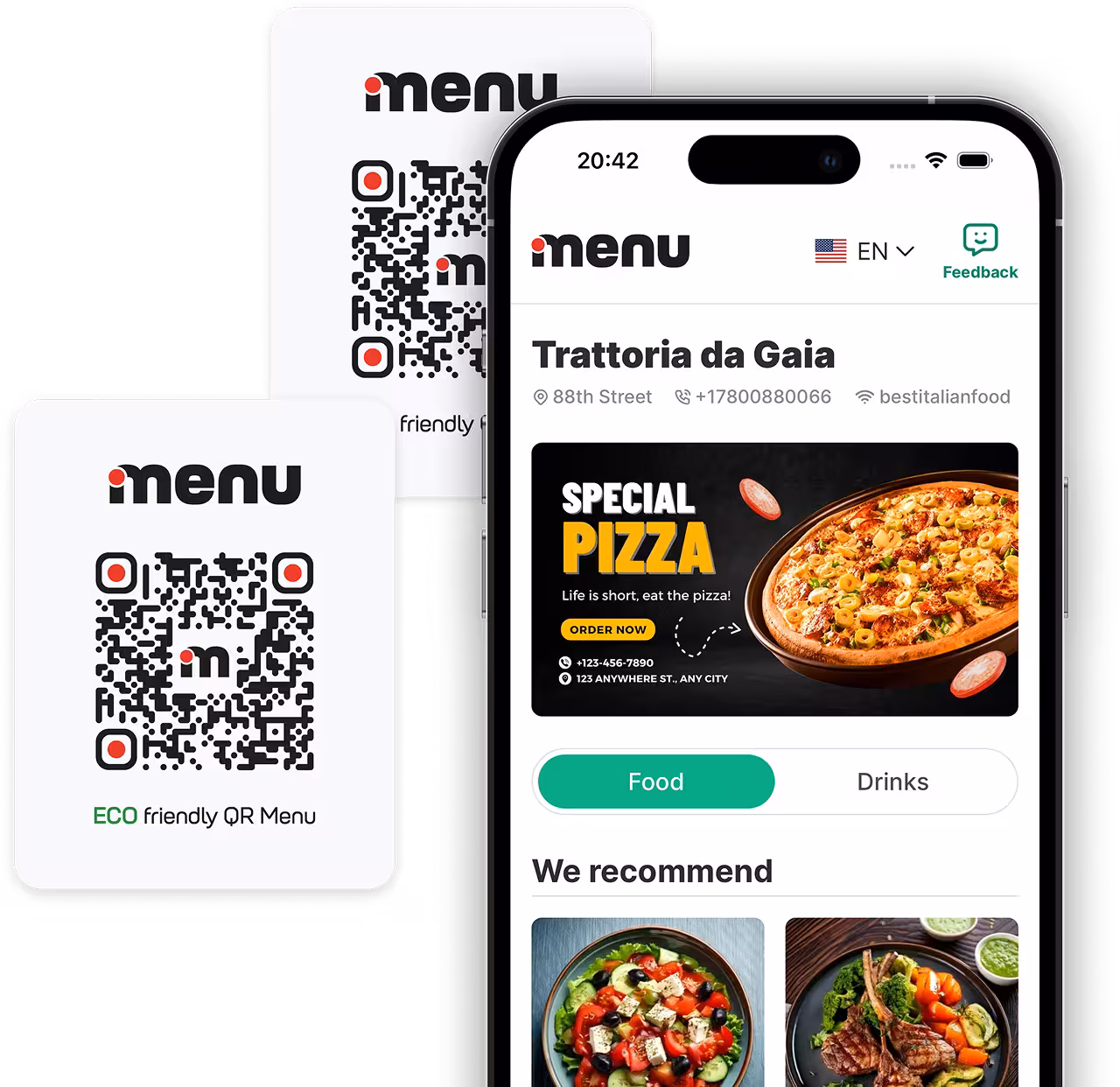 Digital Menu by QR code